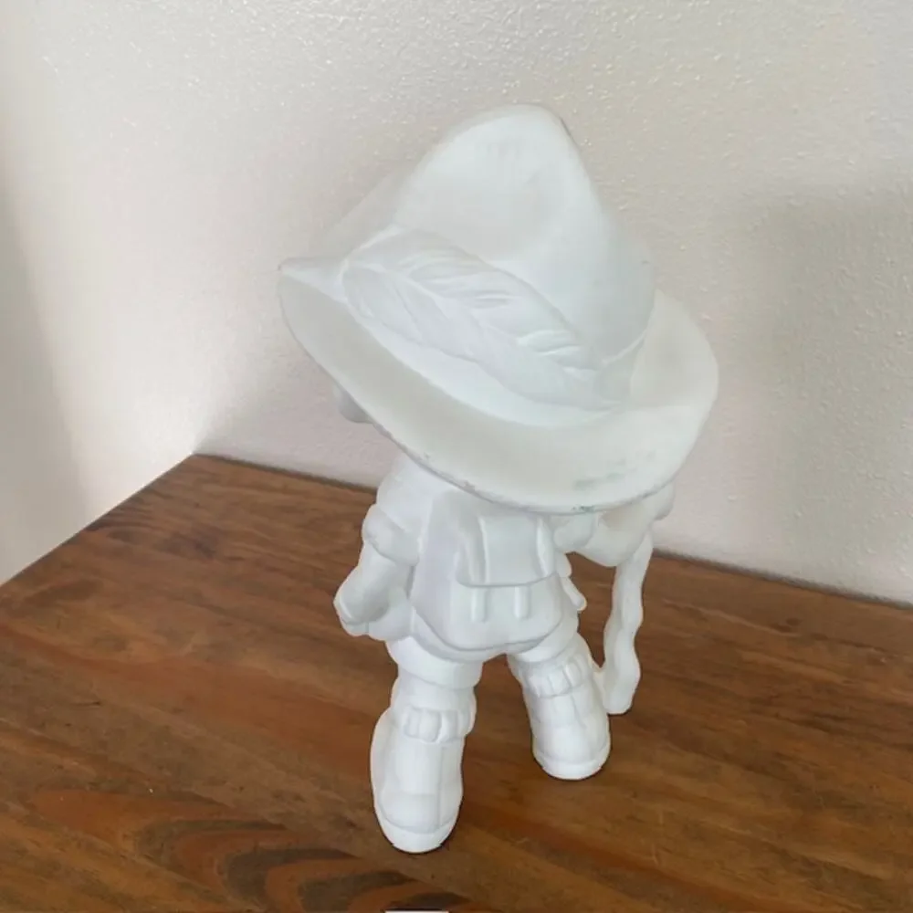Unpainted Ceramic Bisque Hiking Boy 11